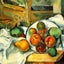 Table, Napkin and Fruit Art Print 1900 Painting by Paul Cezanne (6 Sizes)