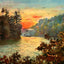 Tchefuncta River LA in 1907 Vintage Print (7 Sizes) - Premium Print