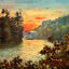 Tchefuncta River LA in 1907 Vintage Print (7 Sizes) - Premium Print