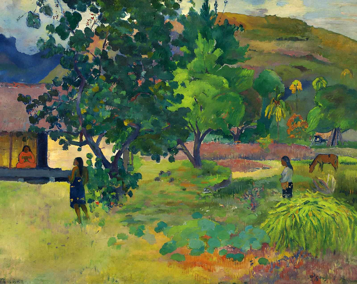 Te Fare art print by Paul Gauguin (1892)