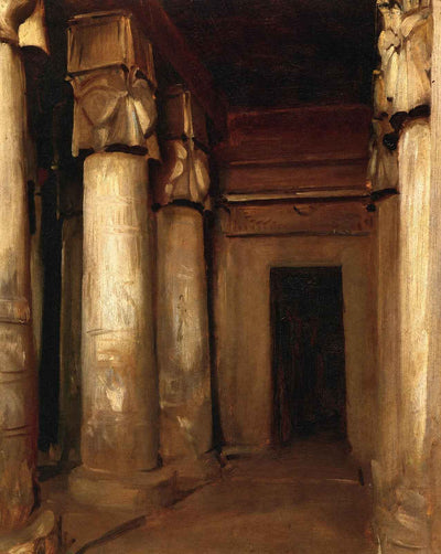 Temple of Denderah painting by John Singer Sargent (1891)