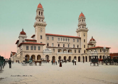 Terminal Station Atlanta in 1906 Vintage Print (7 Sizes) - Retouched
