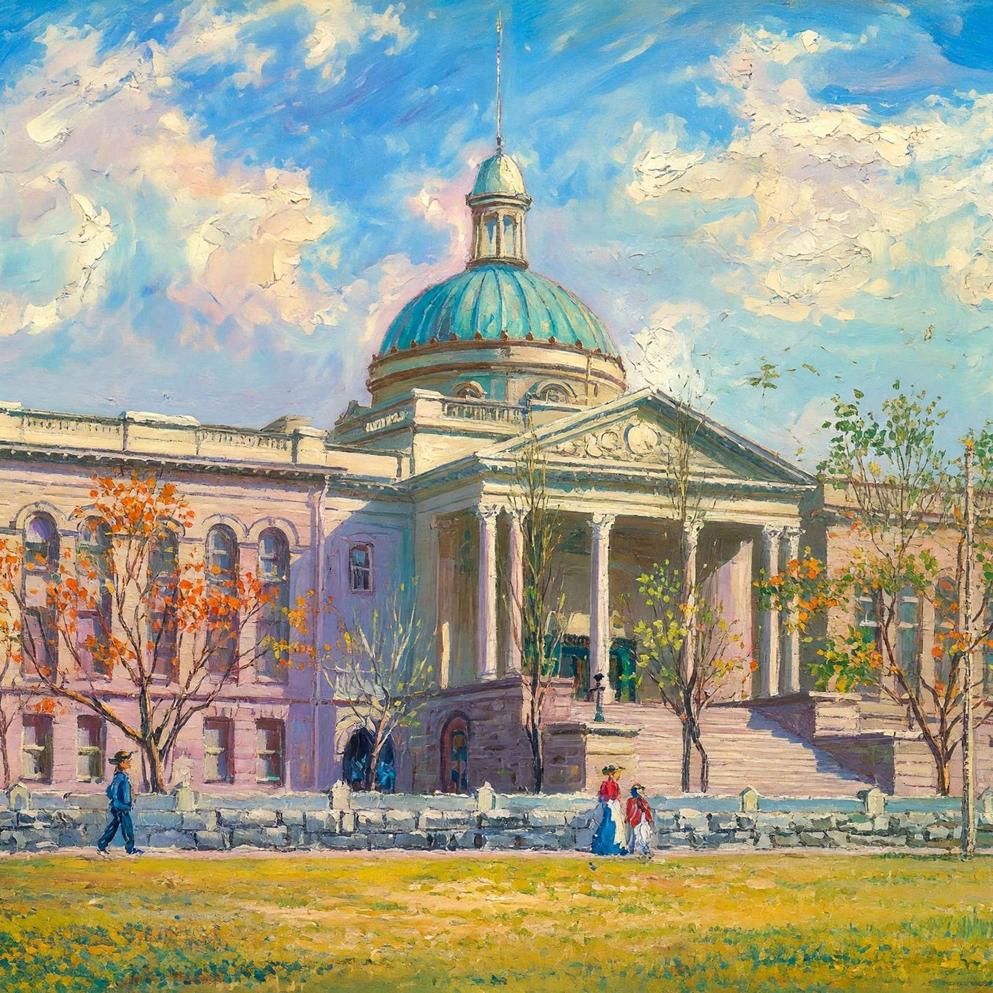 Territorial Capitol Santa Fe NM in 1906 Art Print (7 Sizes)