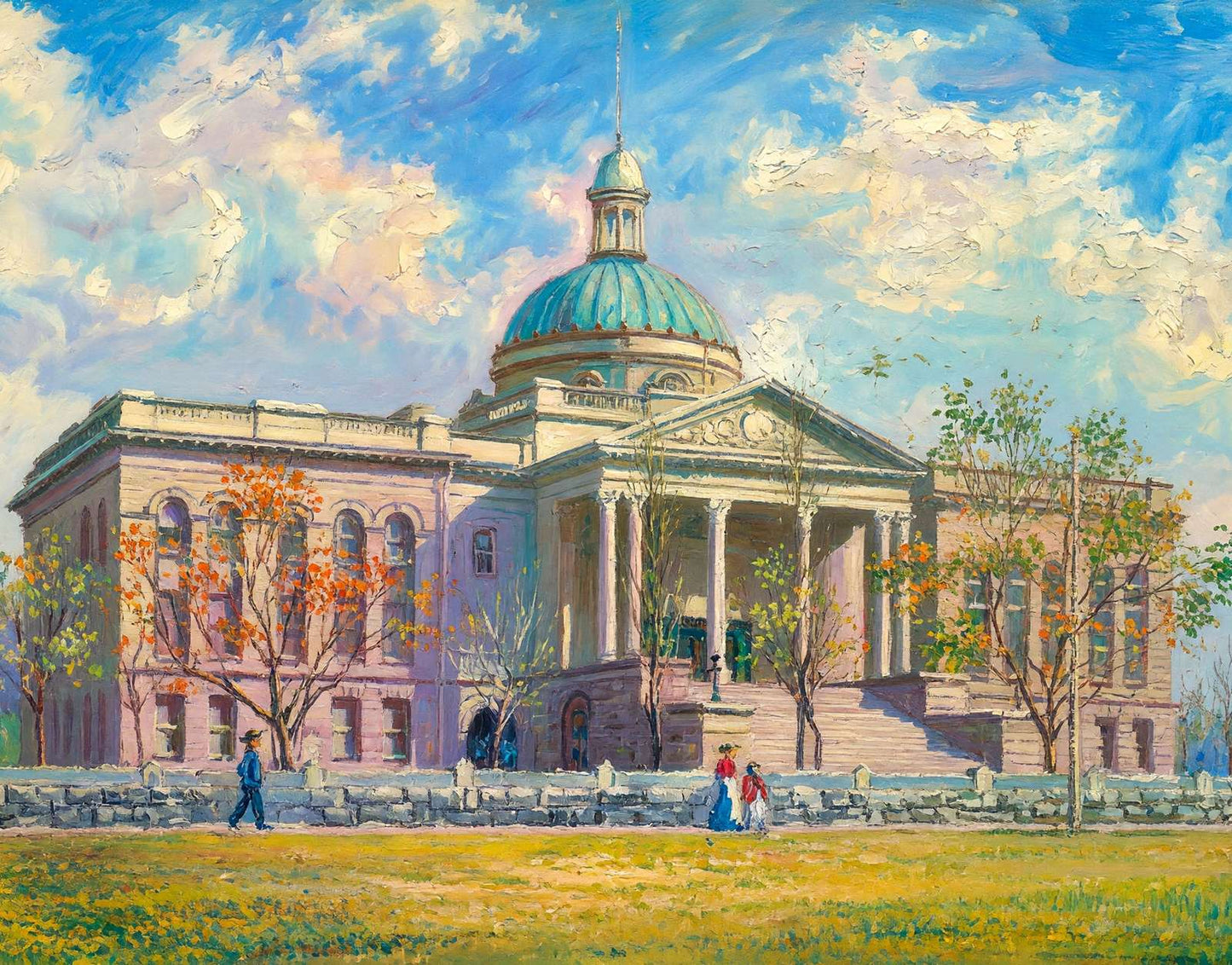 Territorial Capitol Santa Fe NM in 1906 Art Print (7 Sizes)