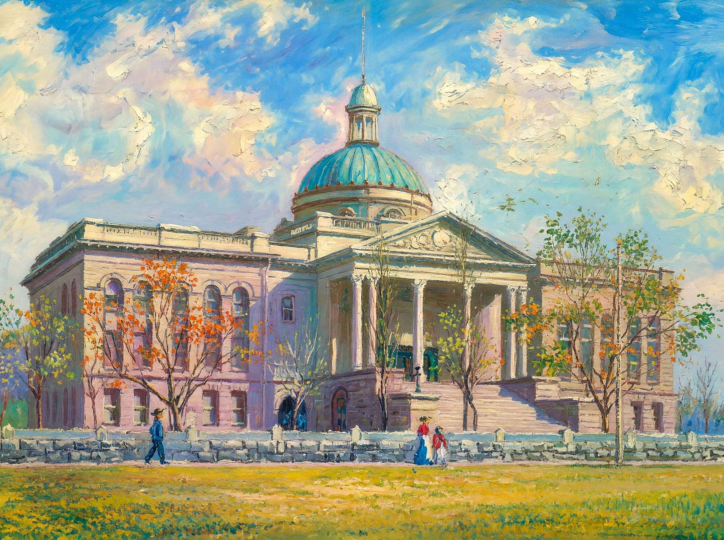 Territorial Capitol Santa Fe NM in 1906 Art Print (7 Sizes)