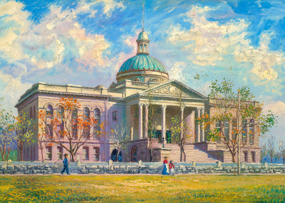 Territorial Capitol Santa Fe NM in 1906 Art Print (7 Sizes)