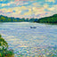 Wabash River Above Terre Haute in 1905 Art Print (7 Sizes) - Enhanced