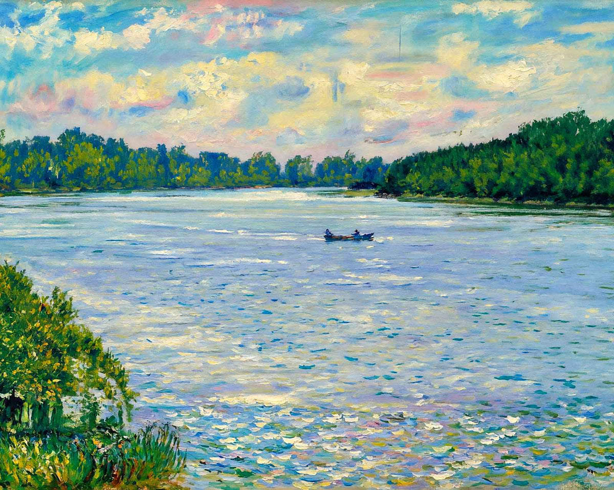 Wabash River Above Terre Haute in 1905 art print