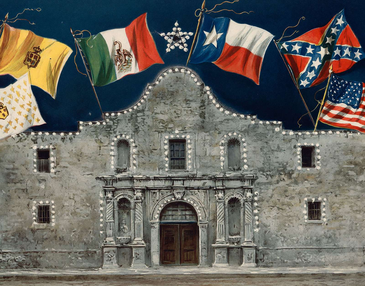The Alamo Vintage Print (7 Sizes) - Archival Paper