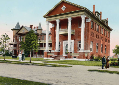 Texas Baptist University Dallas in 1906 Vintage Print (7 Sizes)