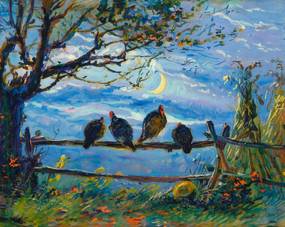 Thanksgiving Day in 1909 painting