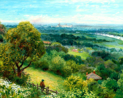 Thames Valley from Cooper's Hill in 1908 art print