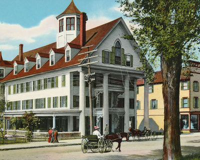 Thayer House in Littleton in 1907 vintage print