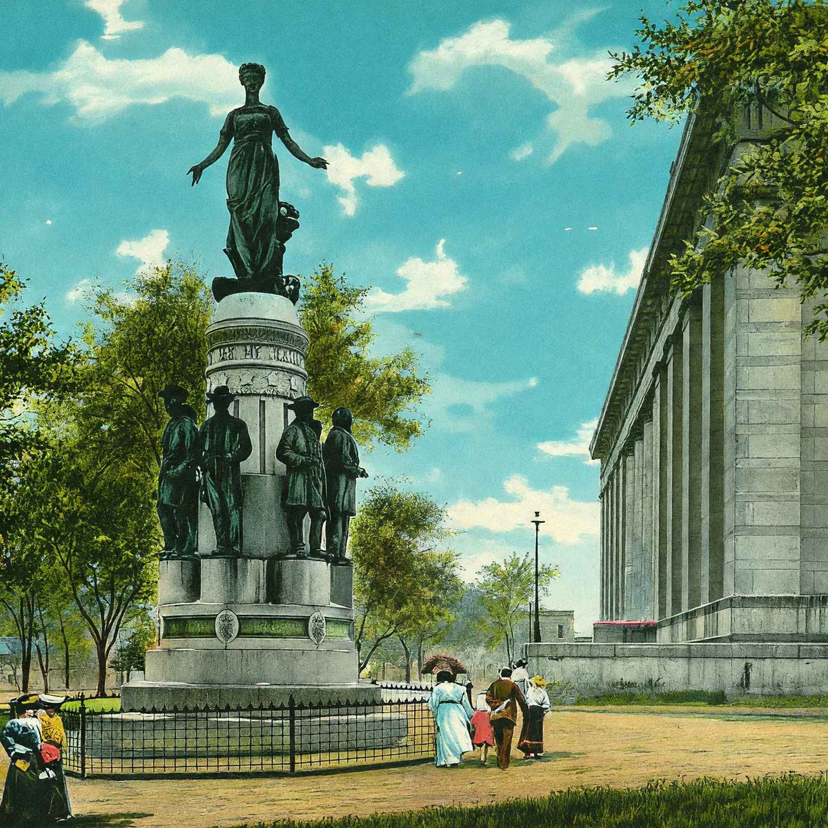 These Are My Jewels Columbus Ohio in 1905 Vintage Print (7 Sizes)
