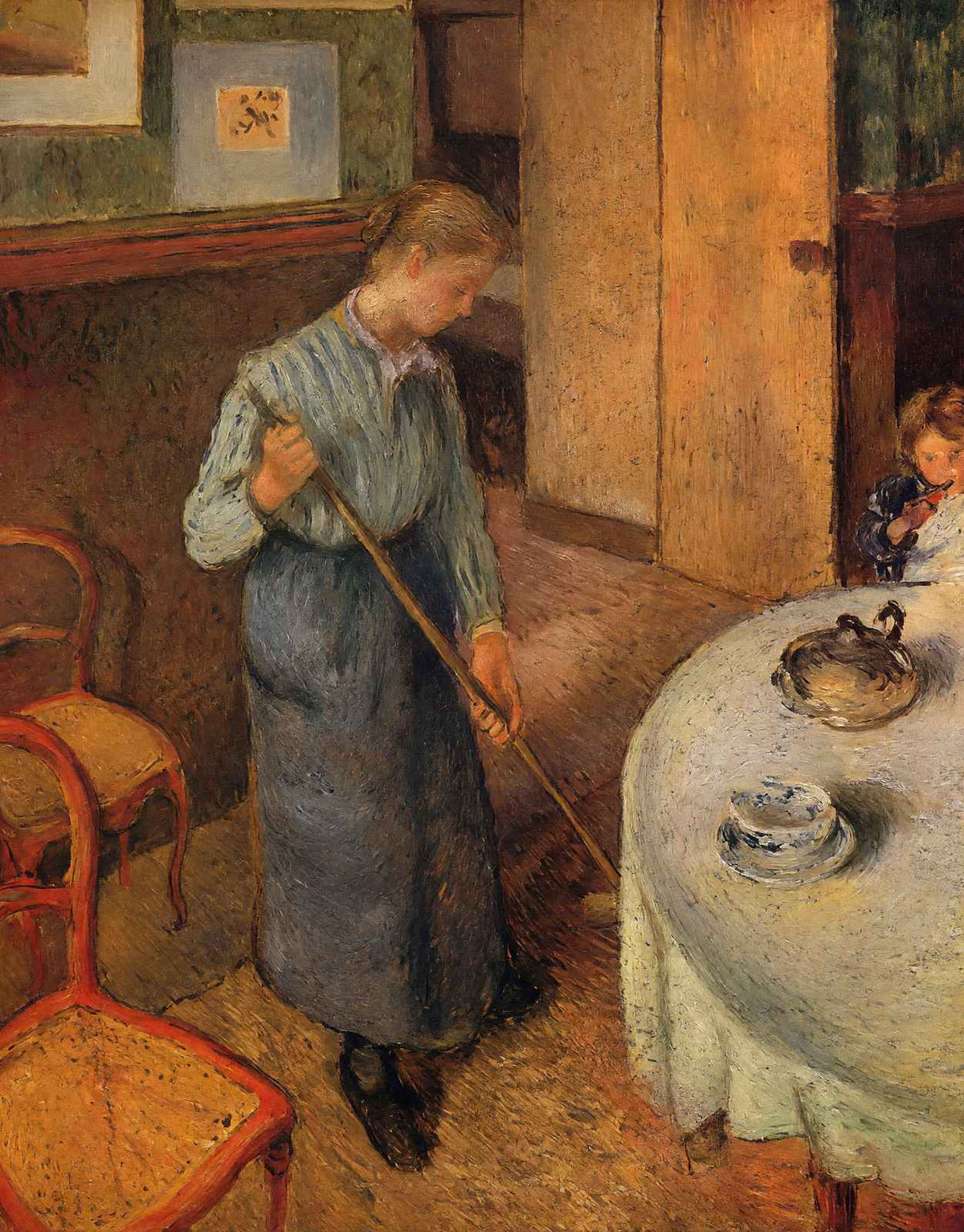 The Little Country Maid 1882 by Camille Pissarro Fine Art Print (6 Sizes)