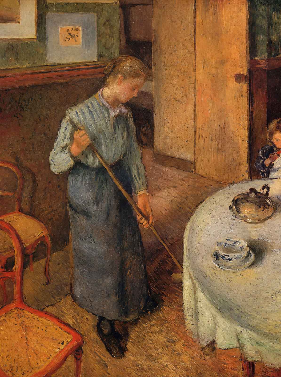 The Little Country Maid 1882 by Camille Pissarro Fine Art Print (6 Sizes)