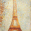The Eiffel Tower Art Print 1889 Painting by Georges Seurat (6 Sizes)