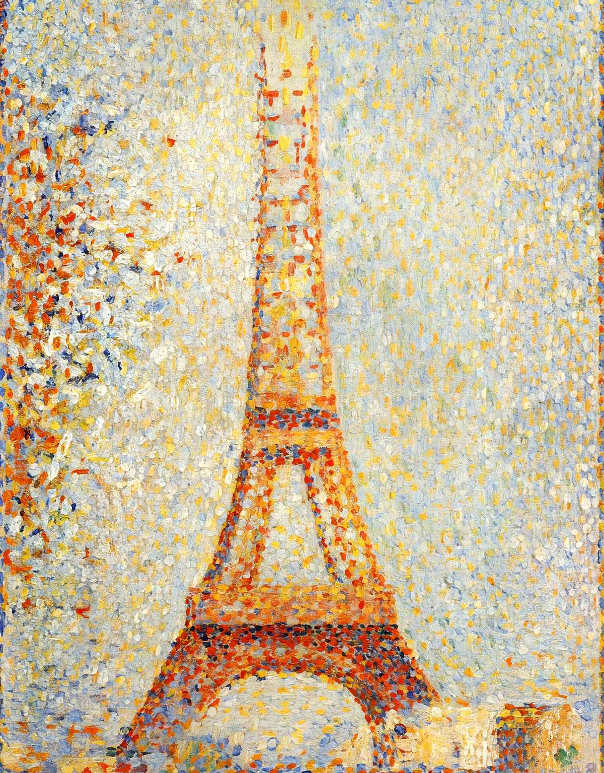The Eiffel Tower Art Print 1889 Painting by Georges Seurat (6 Sizes)