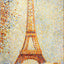 The Eiffel Tower Art Print 1889 Painting by Georges Seurat (6 Sizes)