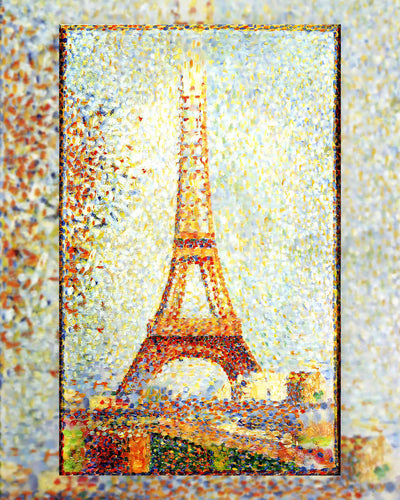The Eiffel Tower Painting by Georges Seurat 8x10" Art Print (Premium Print)