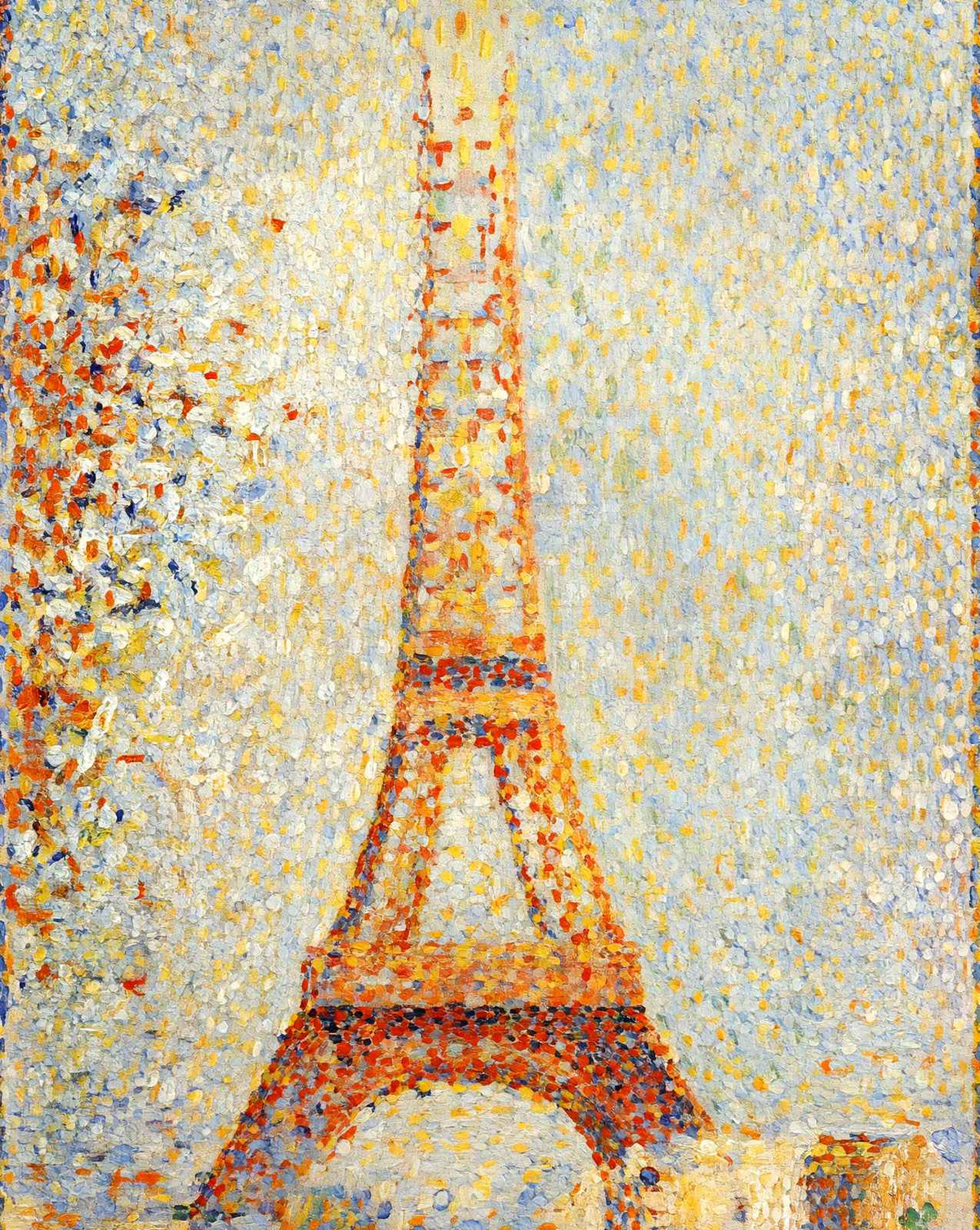The Eiffel Tower art print by Georges Seurat (1889)