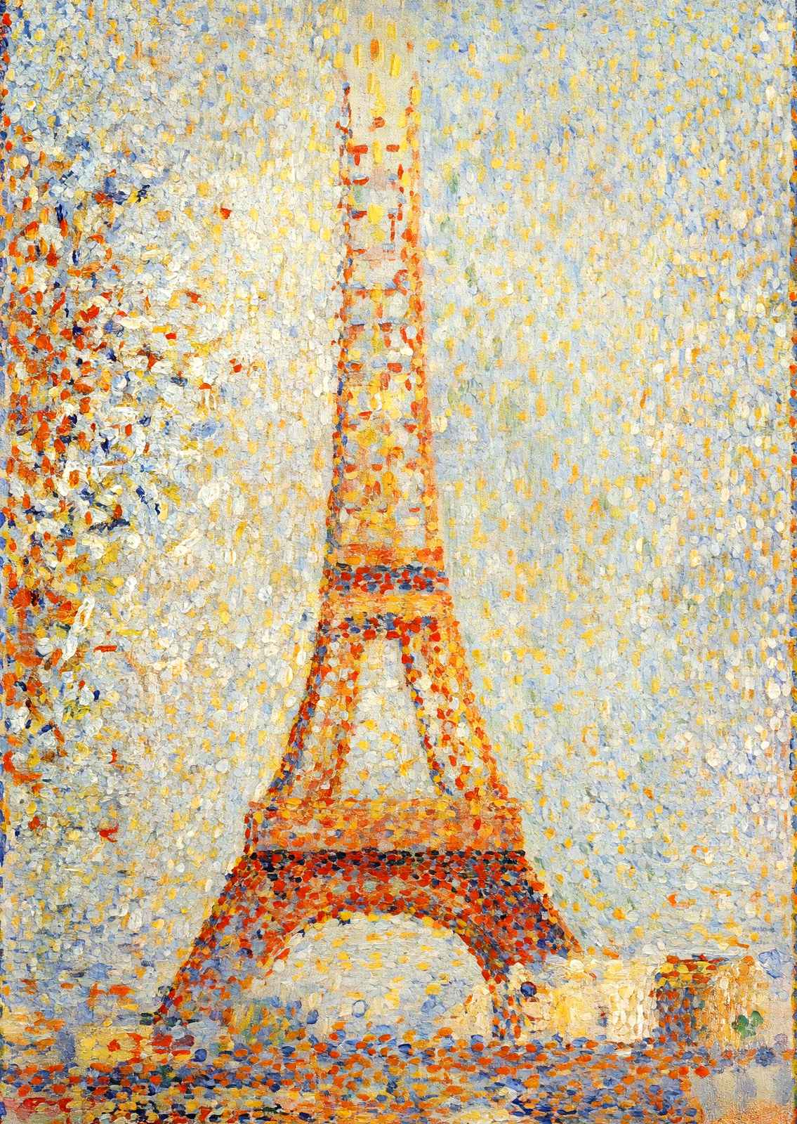 The Eiffel Tower Art Print 1889 Painting by Georges Seurat (6 Sizes)
