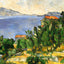 The Bay of L'Estaque from the East 1882 by Paul Cezanne Art Print (6 Sizes)