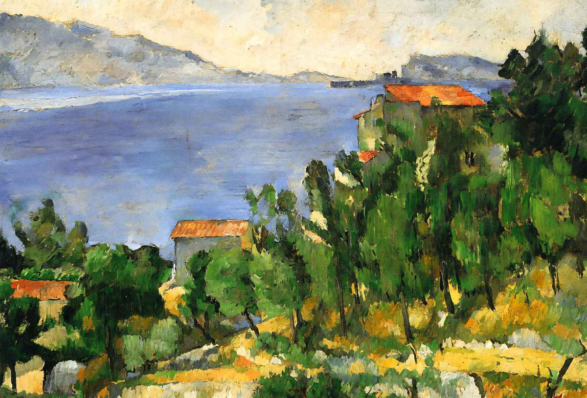 The Bay of L'Estaque from the East 1882 by Paul Cezanne Art Print (6 Sizes)