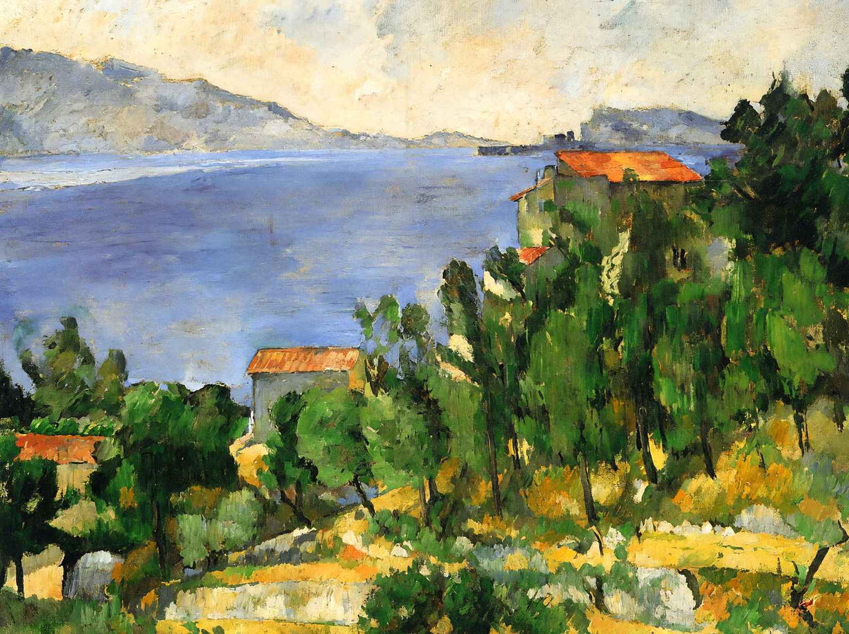 The Bay of L'Estaque from the East 1882 by Paul Cezanne Art Print (6 Sizes)