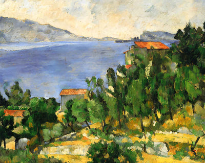 The Bay of L'Estaque from the East art print by Paul Cezanne (1882)