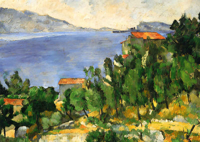 The Bay of L'Estaque from the East 1882 by Paul Cezanne Art Print (6 Sizes)