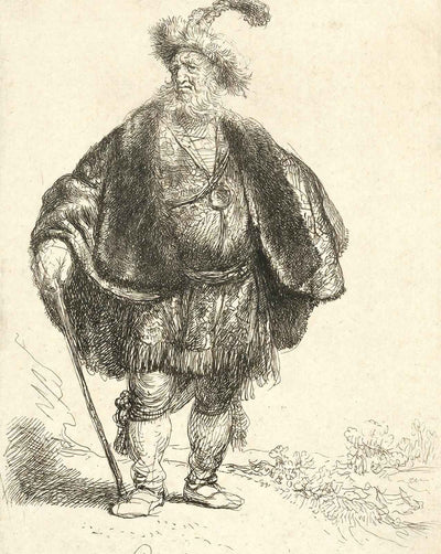The Persian drawing by Rembrandt (1632)