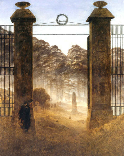 The Cemetery Entrance fine art print by Caspar David Friedrich (1825)