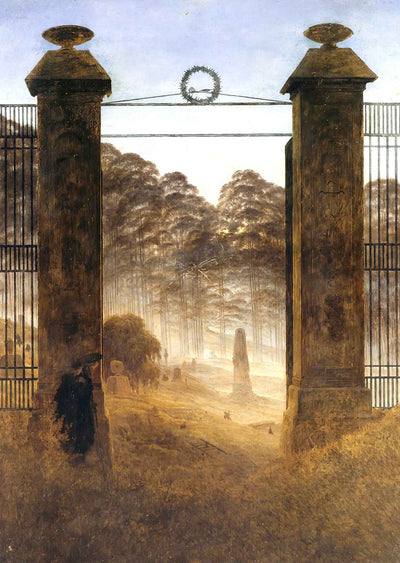 The Cemetery Entrance 1825 by Caspar David Friedrich Art Print (6 Sizes)