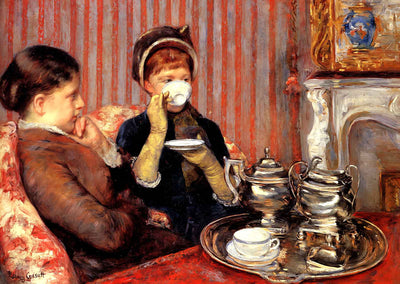 The Tea 1880 Painting by Mary Cassatt Art Print (6 Sizes) - Premium Print