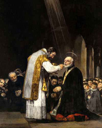 The Last Communion of St. Joseph Calasanz art print by Francisco Goya (1819)
