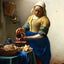 The Milkmaid 1660 Painting by Johannes Vermeer Art Print (6 Sizes) - Enhanced