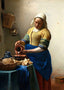 The Milkmaid 1660 Painting by Johannes Vermeer Art Print (6 Sizes) - Enhanced