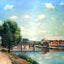 The Railway Bridge, Pontoise by Camille Pissarro Fine Art Print (6 Sizes)