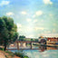 The Railway Bridge, Pontoise by Camille Pissarro Fine Art Print (6 Sizes)