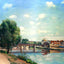 The Railway Bridge, Pontoise by Camille Pissarro Fine Art Print (6 Sizes)