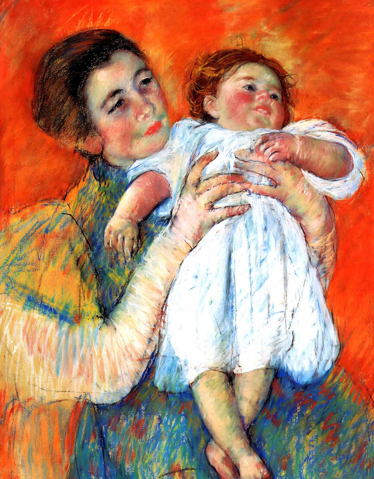 The Barefoot Child 1897 Painting by Mary Cassatt Fine Art Print (6 Sizes)