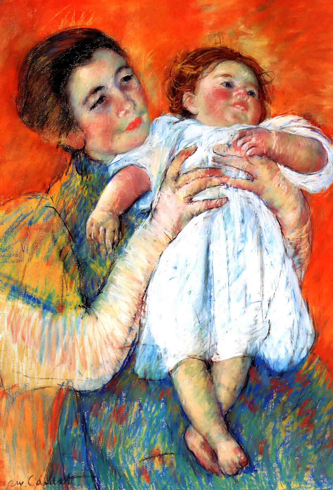 The Barefoot Child 1897 Painting by Mary Cassatt Fine Art Print (6 Sizes)