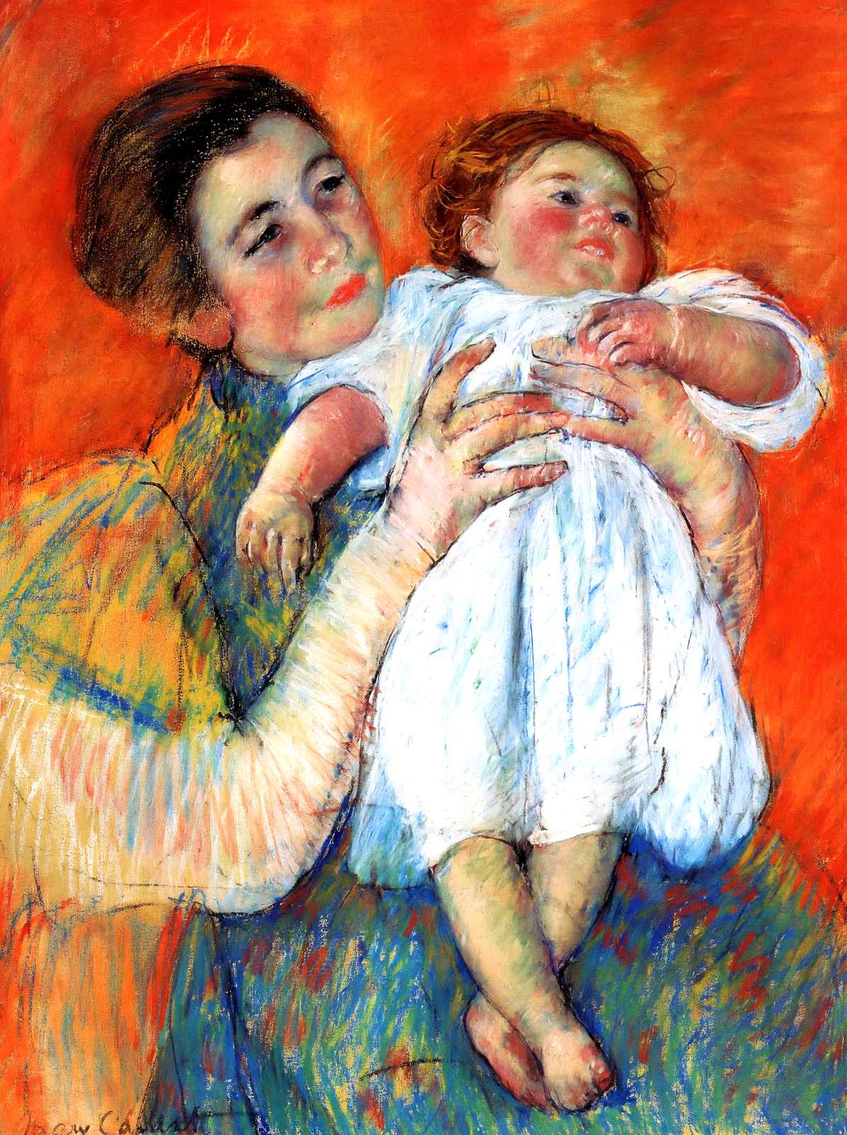 The Barefoot Child 1897 Painting by Mary Cassatt Fine Art Print (6 Sizes)