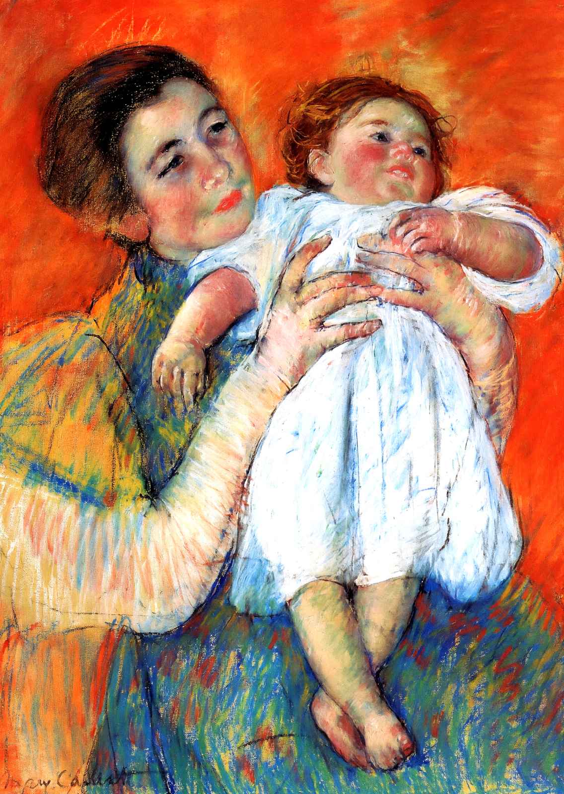 The Barefoot Child 1897 Painting by Mary Cassatt Fine Art Print (6 Sizes)