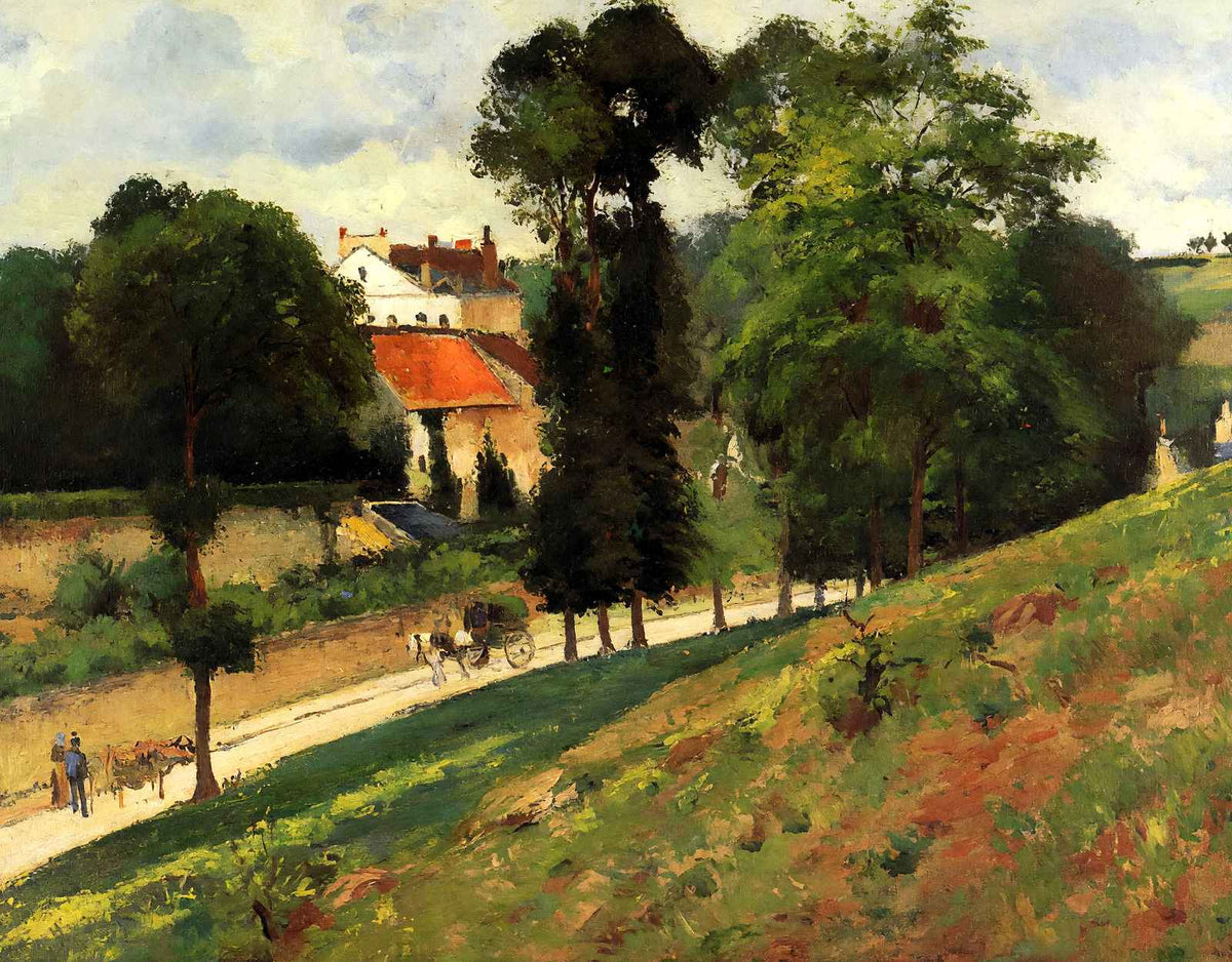 The Saint Antoine Road at L'Hermitage, Pontoise 1875 Fine Art Print (6 Sizes)