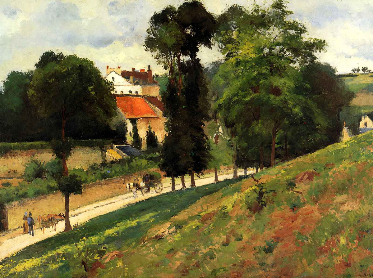 The Saint Antoine Road at L'Hermitage, Pontoise 1875 Fine Art Print (6 Sizes)