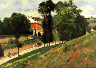 The Saint Antoine Road at L'Hermitage, Pontoise 1875 Fine Art Print (6 Sizes)