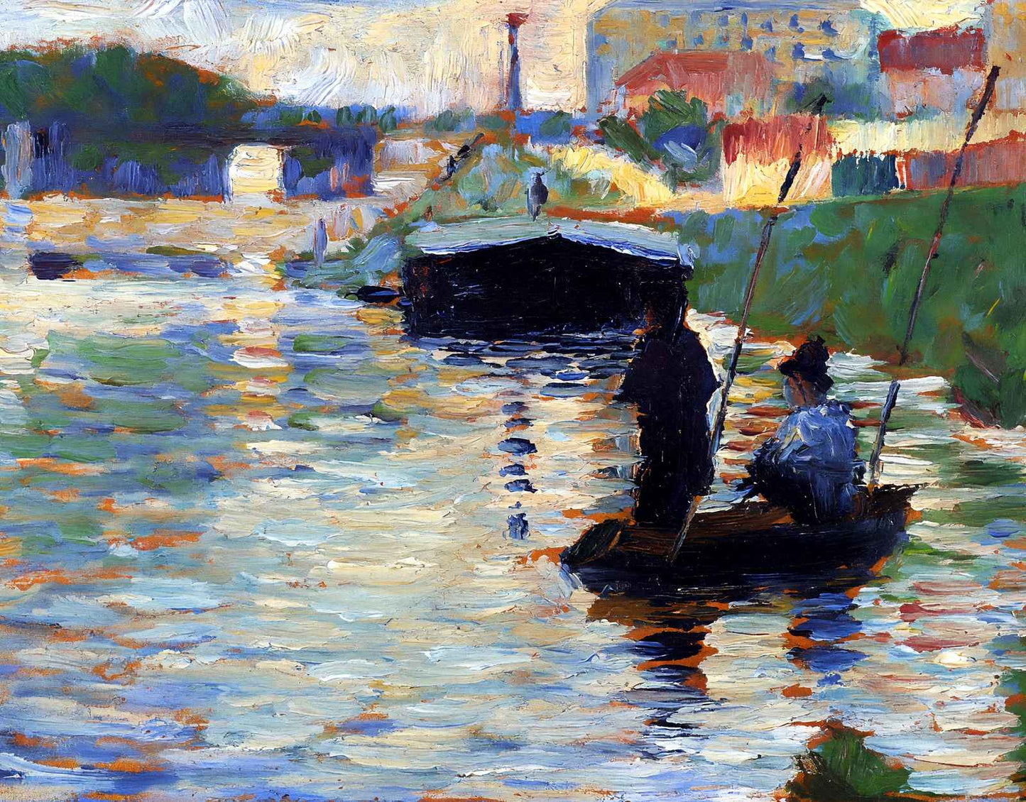 The Bridge - View of the Seine Art Print 1883 by Georges Seurat (6 Sizes)