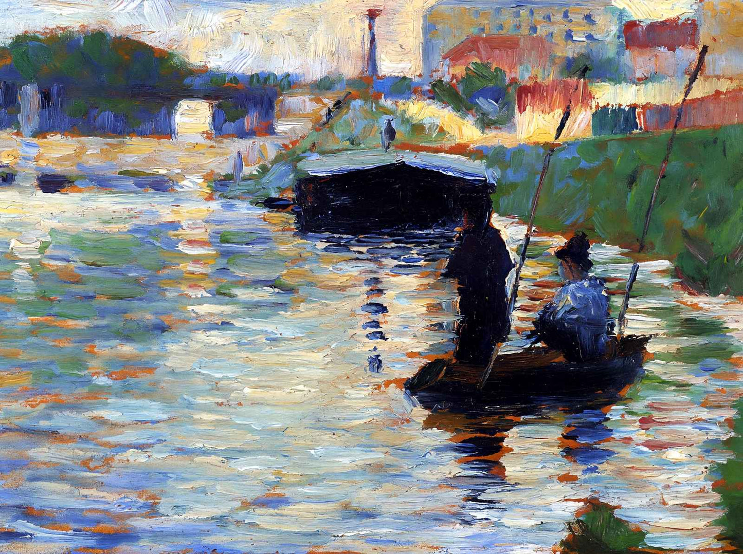 The Bridge - View of the Seine Art Print 1883 by Georges Seurat (6 Sizes)